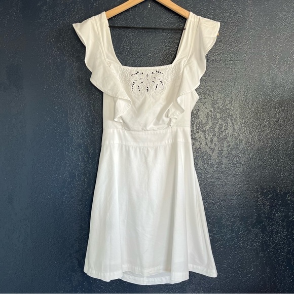 BCBGeneration Dresses & Skirts - BCBGeneration Squared Neck Ruffle Dress
